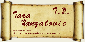 Tara Manzalović vizit kartica